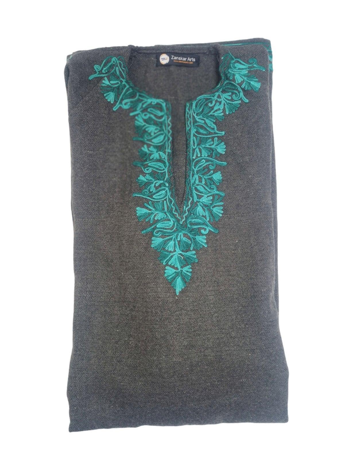 Women Yak Wool Faran | XL Grey | V Neck
