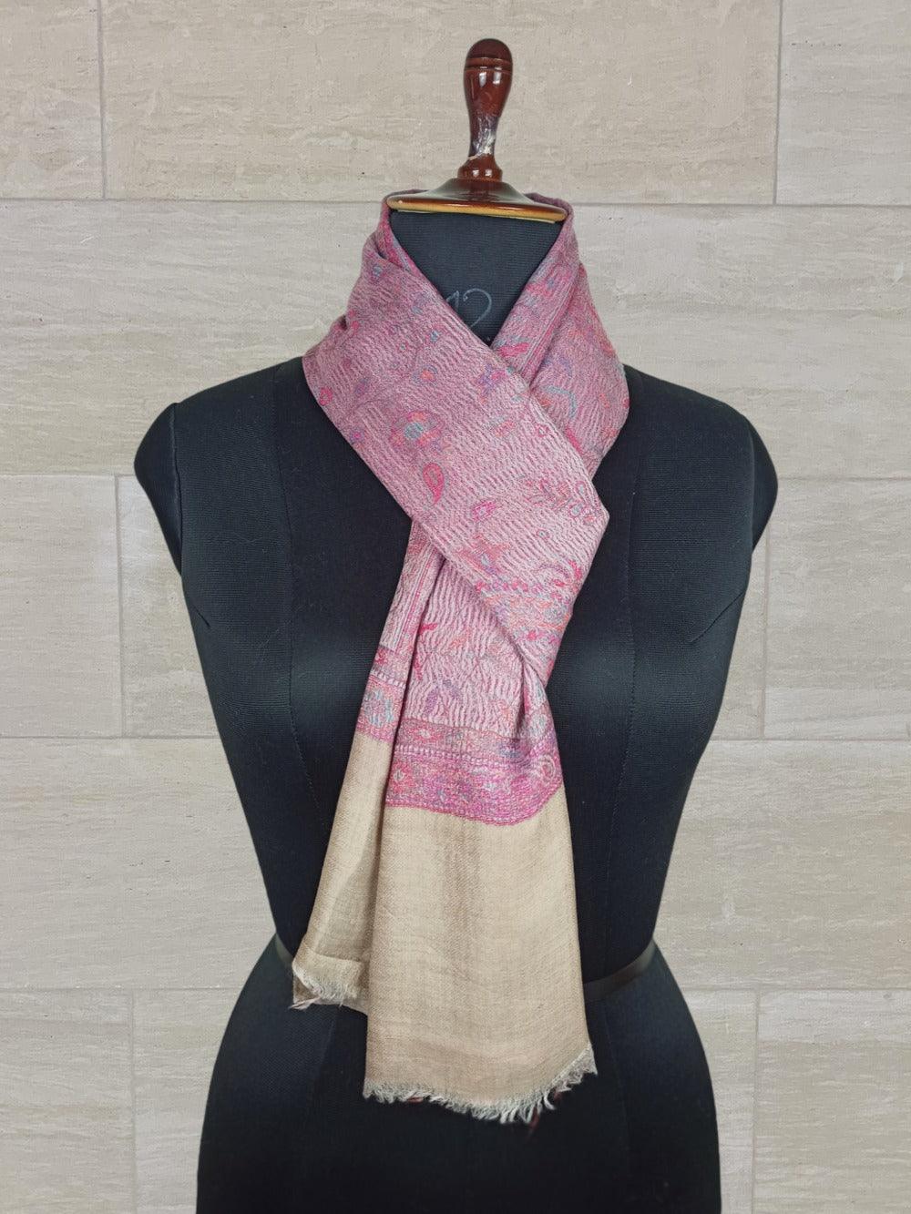 Pashmina Stole | Self Designed Stole | Kani Palla Stole - ZANSKAR ARTS