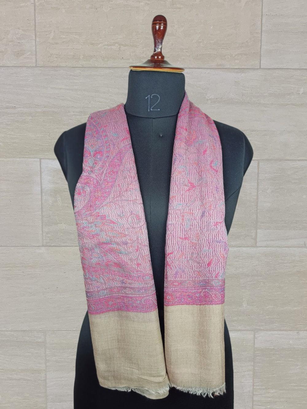 Pashmina Stole | Self Designed Stole | Kani Palla Stole - ZANSKAR ARTS