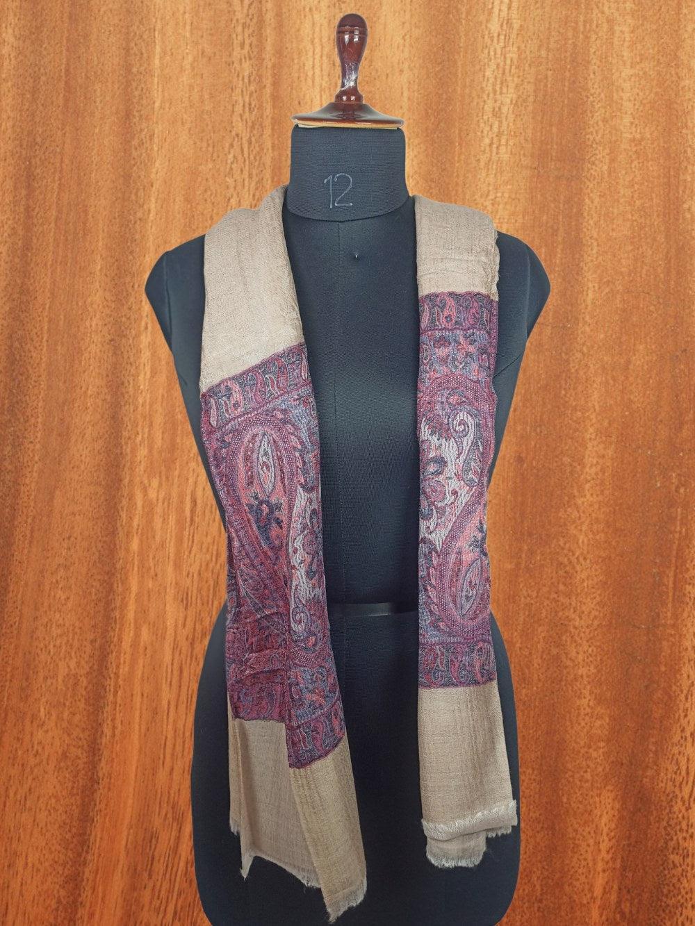 Pashmina Stole | Self Designed Stole | Kani Palla Stole - ZANSKAR ARTS