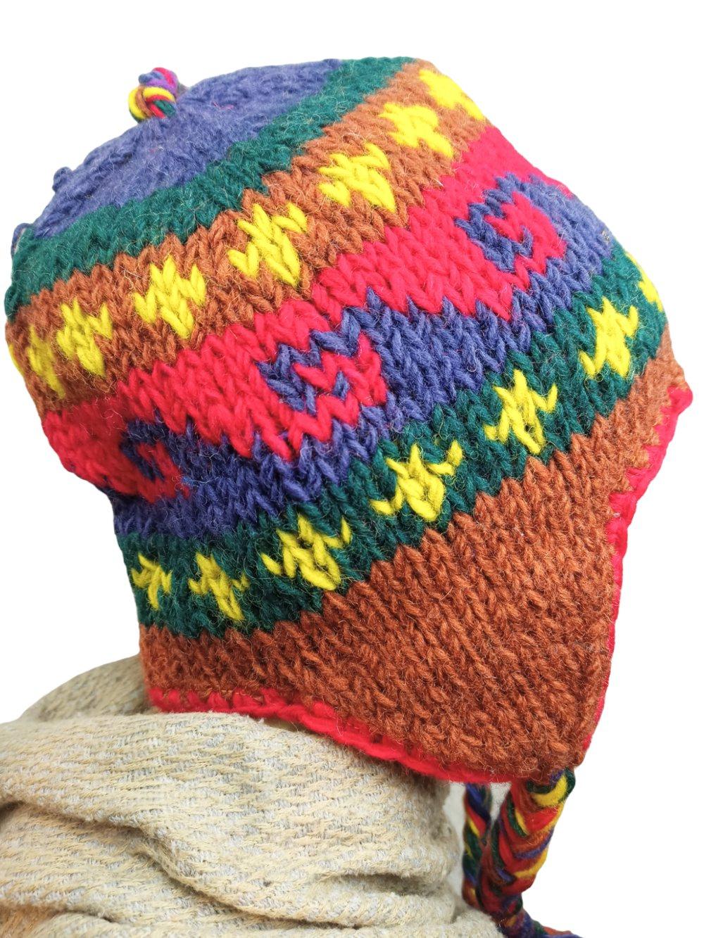 Yak Wool Cap | Fleece Inner Cap | Handwoven