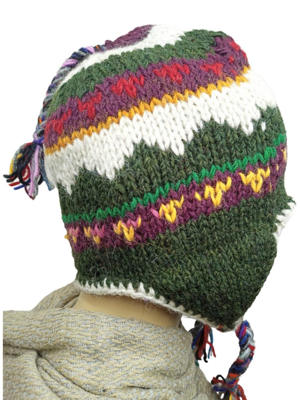Yak Wool Cap | Fleece Inner Cap | Handwoven