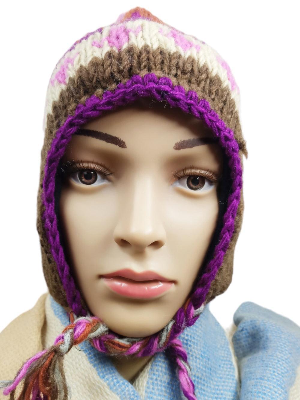 Yak Wool Cap | Fleece Inner Cap | Handwoven - ZANSKAR ARTS