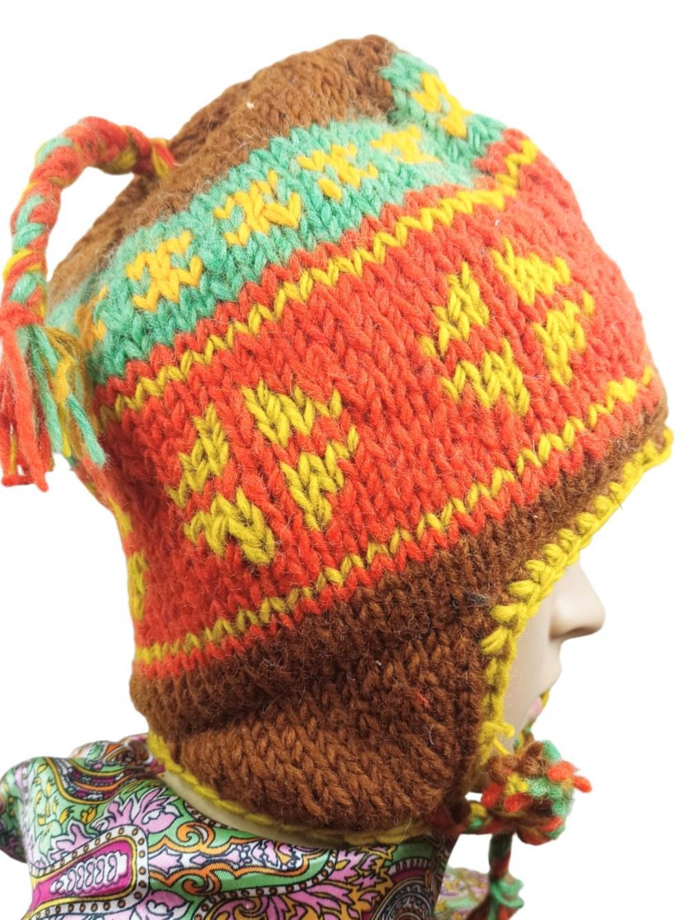 Yak Wool Cap | Fleece Inner Cap | Handwoven