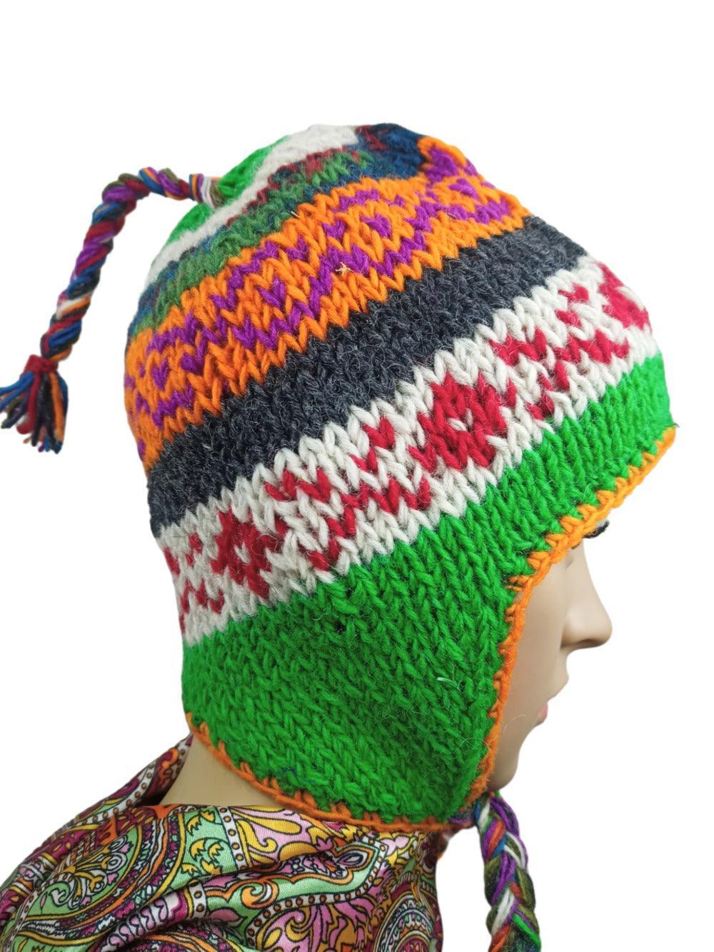 Yak Wool Cap | Fleece Inner Cap | Handwoven