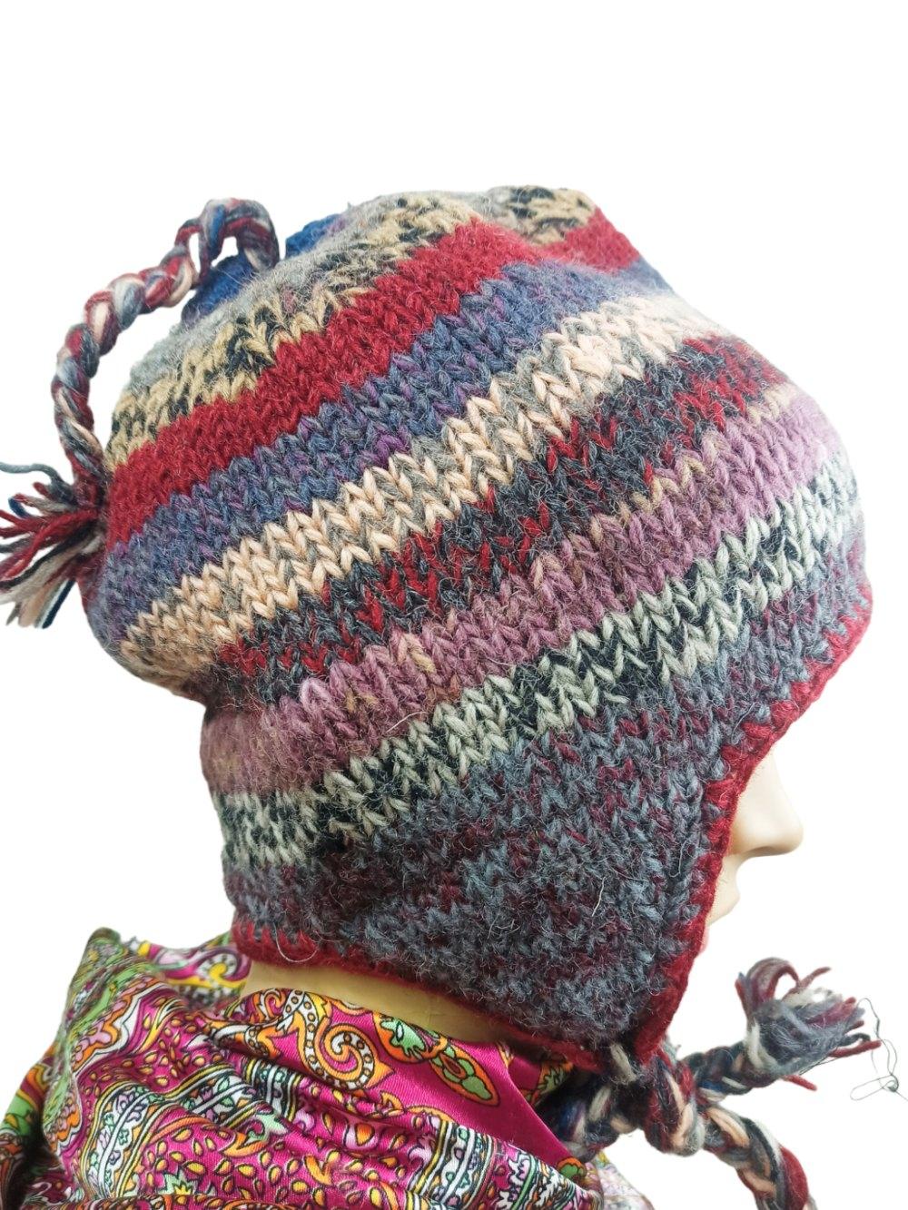 Yak Wool Cap | Fleece Inner Cap | Handwoven - ZANSKAR ARTS