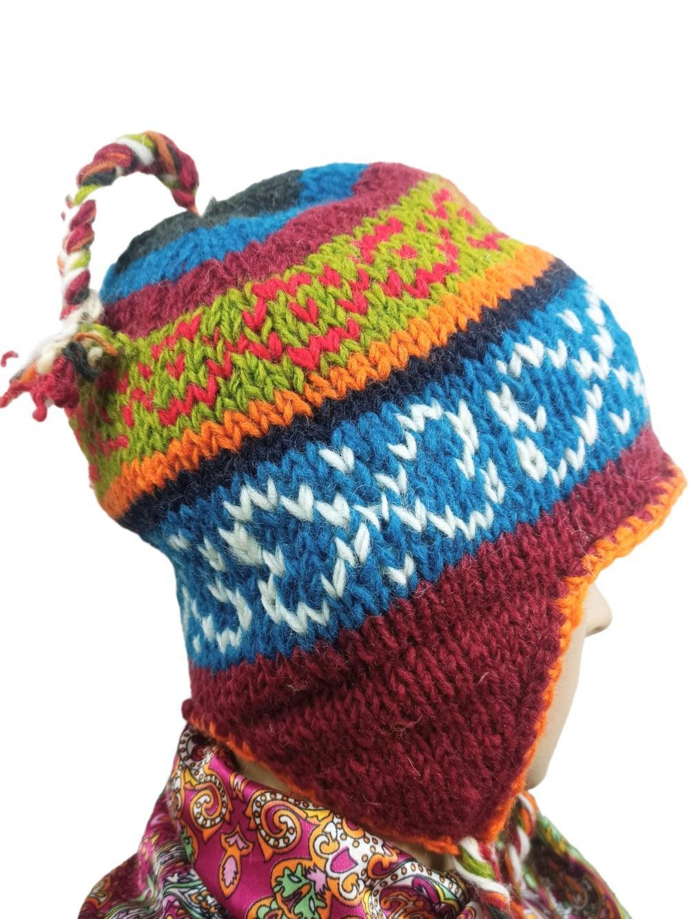 Yak Wool Cap | Fleece Inner Cap | Handwoven