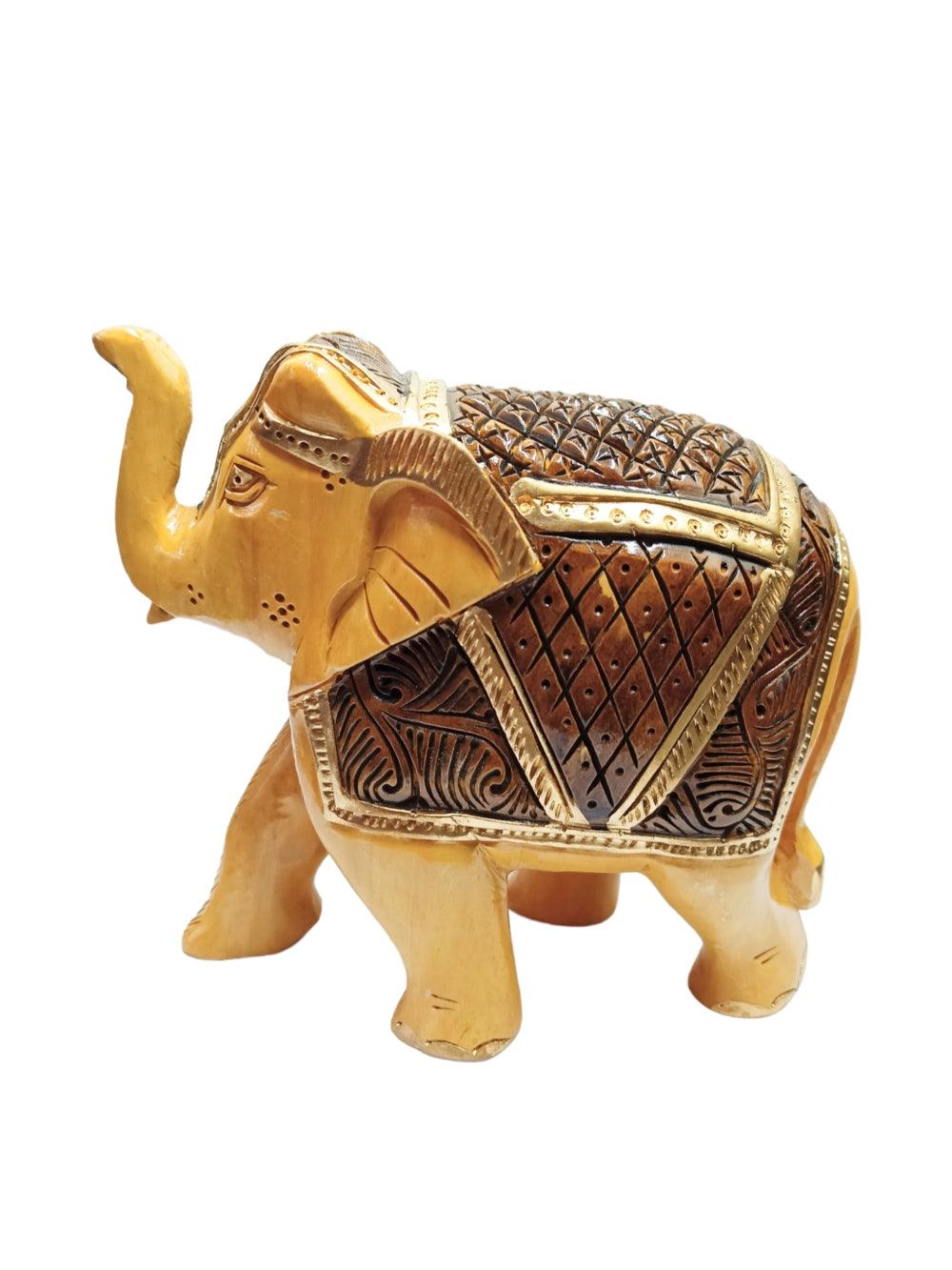 Wooden Elephant | Elephant 4 Piece Set | Handicrafts - ZANSKAR ARTS