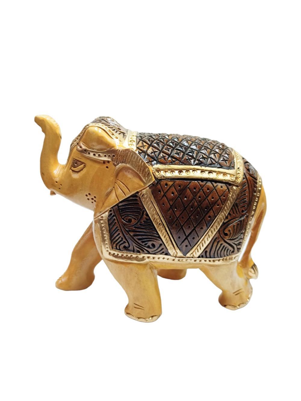 Wooden Elephant | Elephant 4 Piece Set | Handicrafts - ZANSKAR ARTS