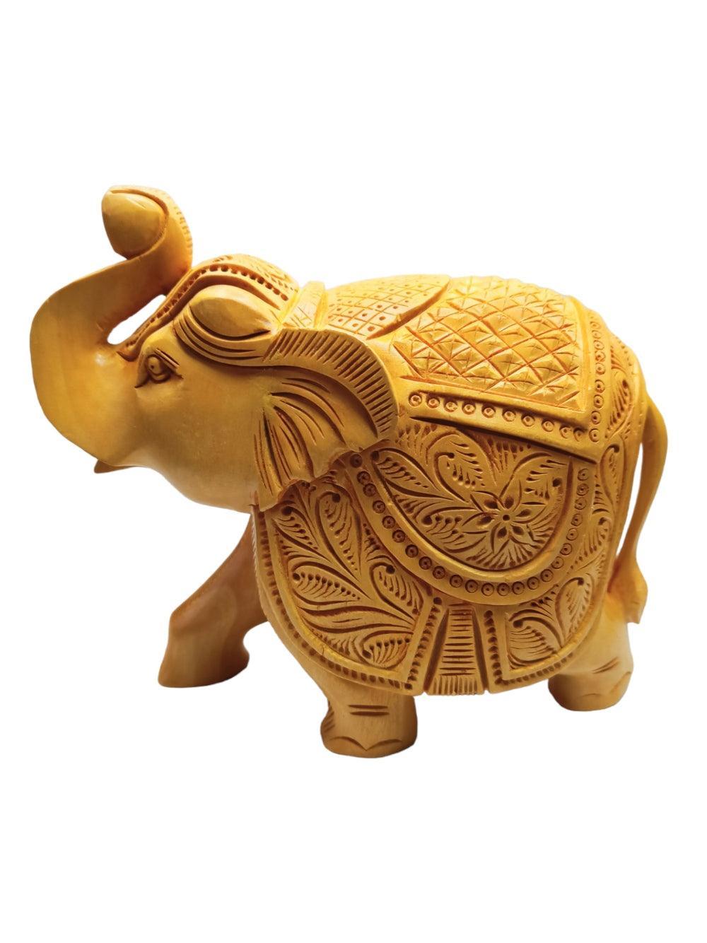 Wooden Elephant | Elephant 4 Piece Set | Handicrafts - ZANSKAR ARTS