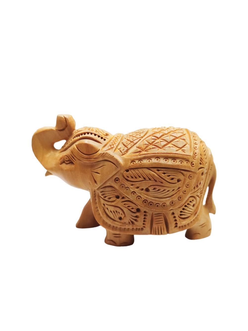 Wooden Elephant | Elephant 4 Piece Set | Handicrafts - ZANSKAR ARTS