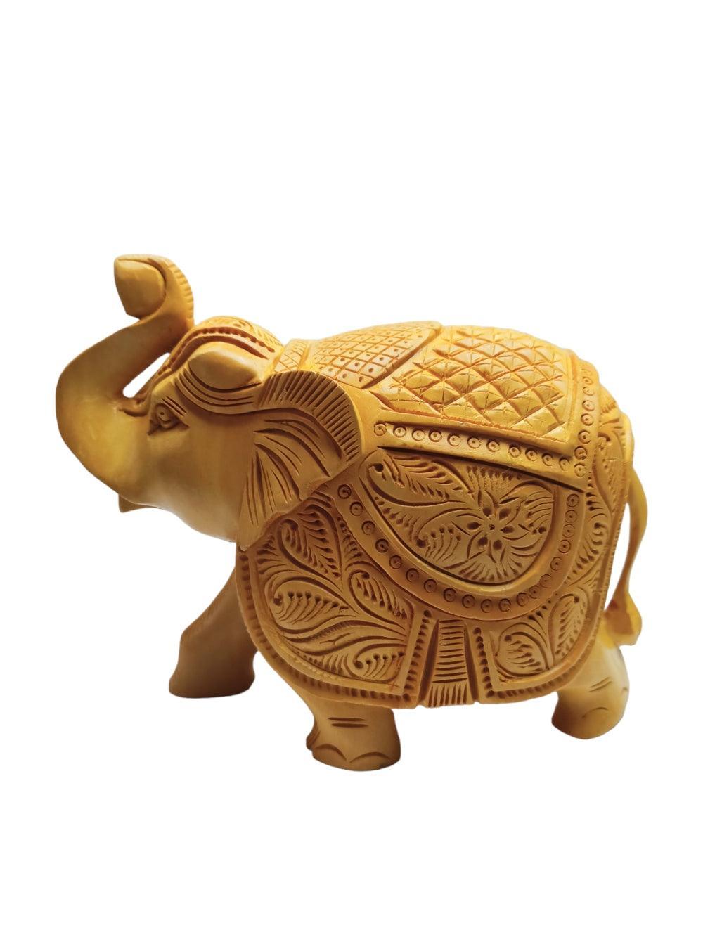 Wooden Elephant | Elephant 2 Piece Set | Handicrafts - ZANSKAR ARTS