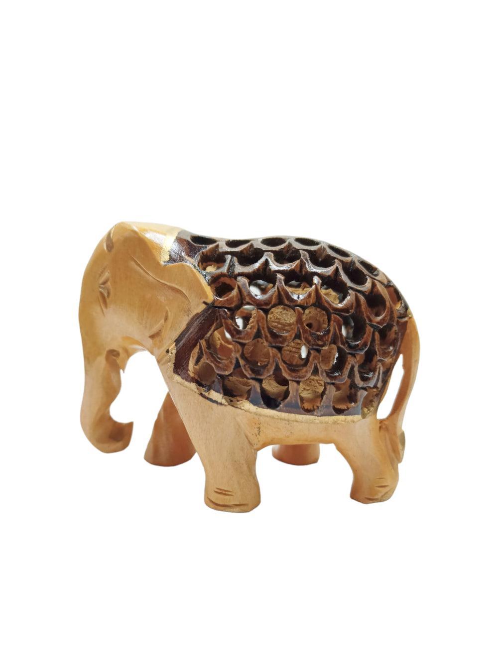 Wooden Elephant | Elephant 4 Piece Set | Handicrafts - ZANSKAR ARTS