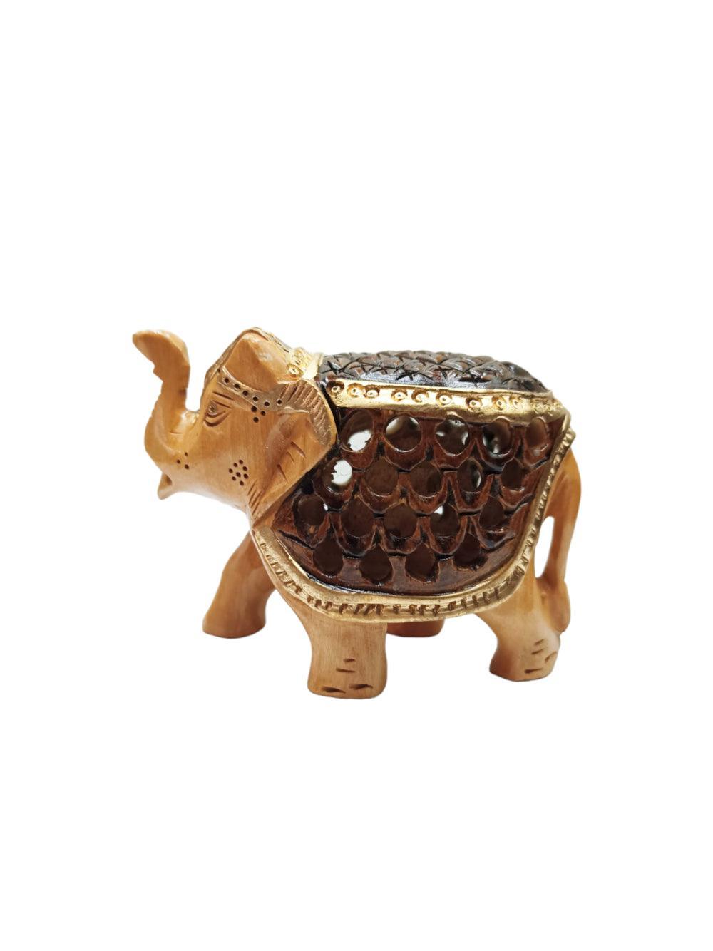 Wooden Elephant | Elephant 4 Piece Set | Handicrafts - ZANSKAR ARTS