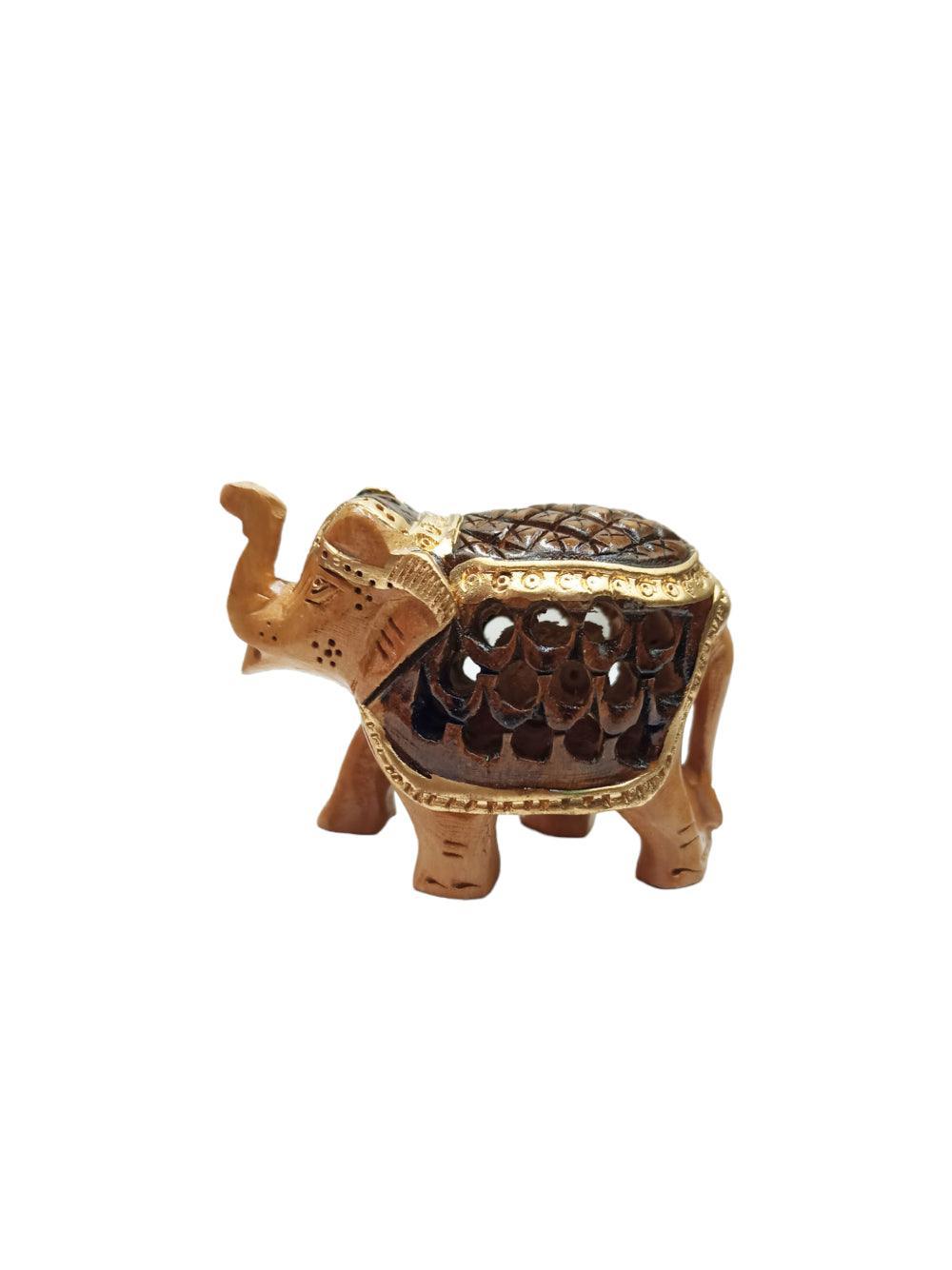 Wooden Elephant | Elephant 4 Piece Set | Handicrafts - ZANSKAR ARTS