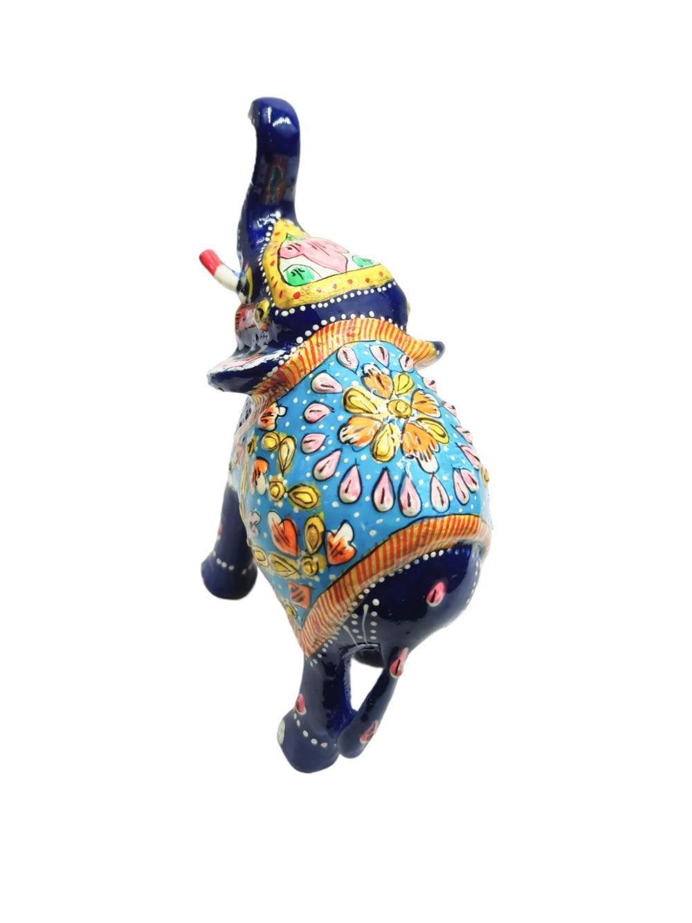 Metal Elephant | Paper Mache Work | Home Decor Elephant - ZANSKAR ARTS