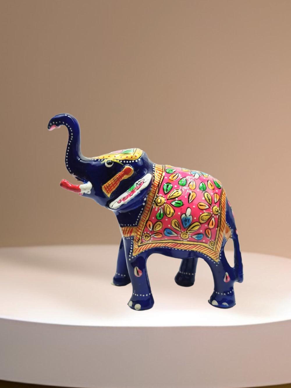 Metal Elephant | Paper Mache Work | Home Decor Elephant - ZANSKAR ARTS