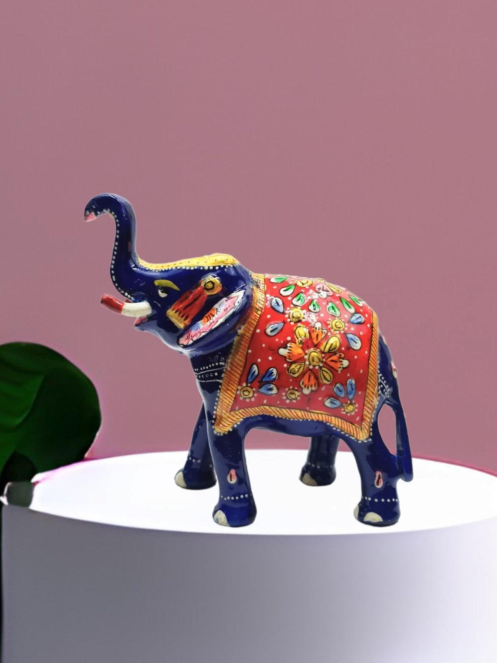 Metal Elephant | Paper Mache Work | Home Decor Elephant - ZANSKAR ARTS