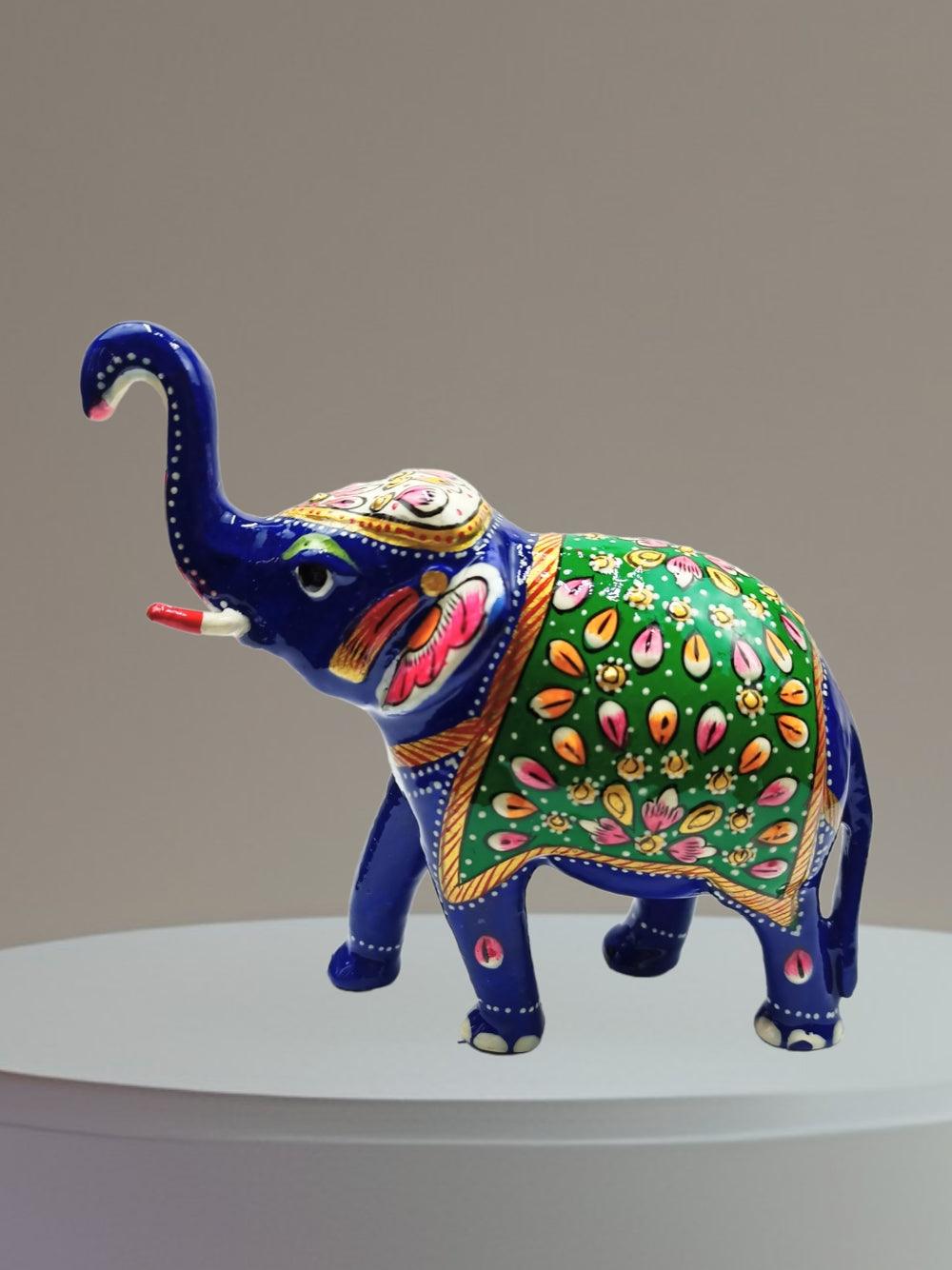 Metal Elephant | Paper Mache Work | Home Decor Elephant - ZANSKAR ARTS