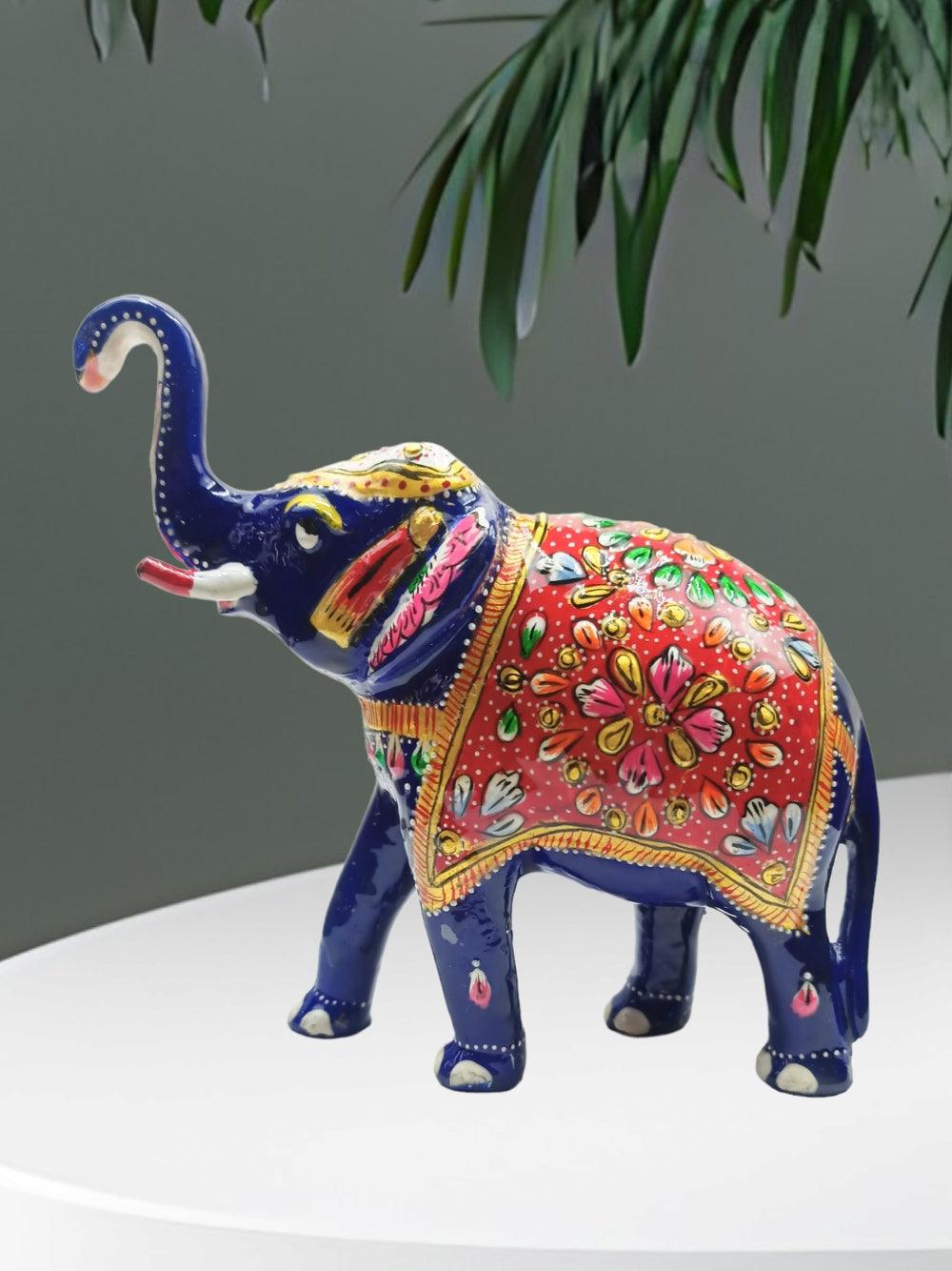 Metal Elephant | Paper Mache Work | Home Decor Elephant - ZANSKAR ARTS