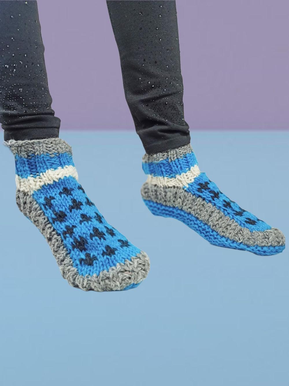 Hand Knitted Socks | Yak Wool Socks | Fleece Socks