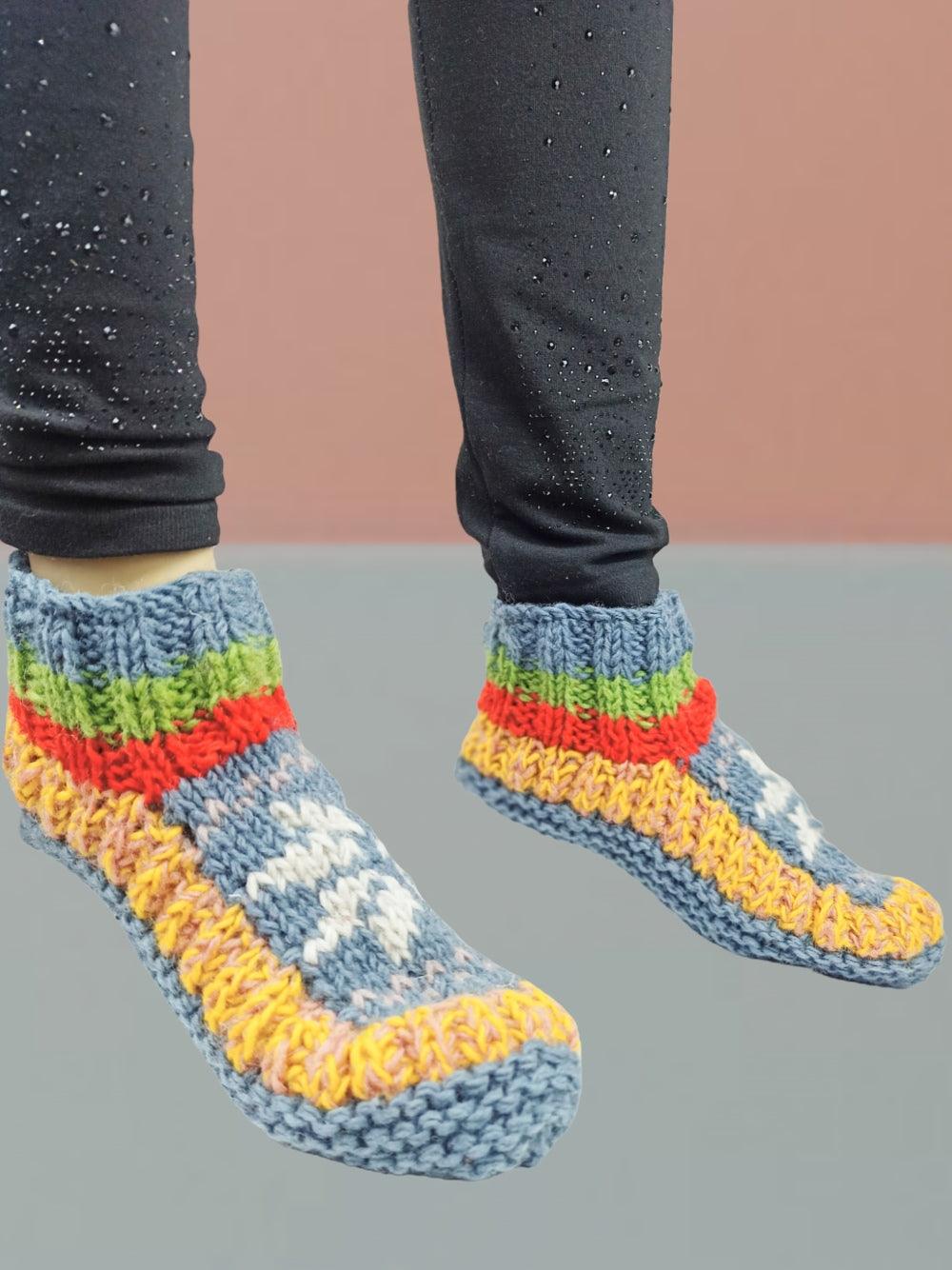 Hand Knitted Socks | Yak Wool Socks | Fleece Socks
