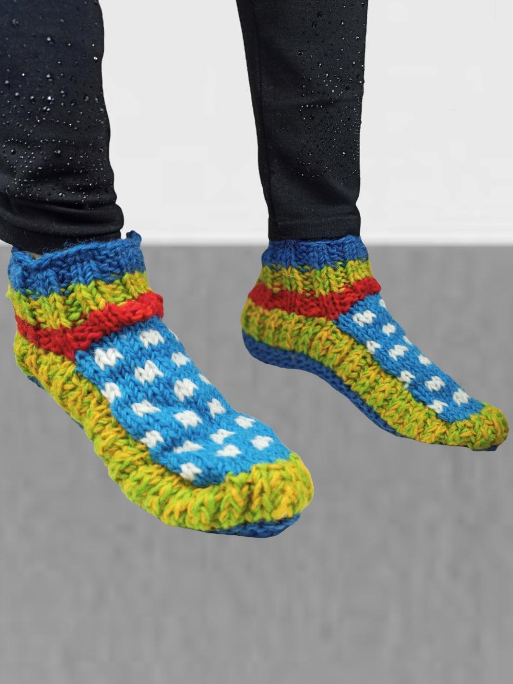 Hand Knitted Socks | Yak Wool Socks | Fleece Socks
