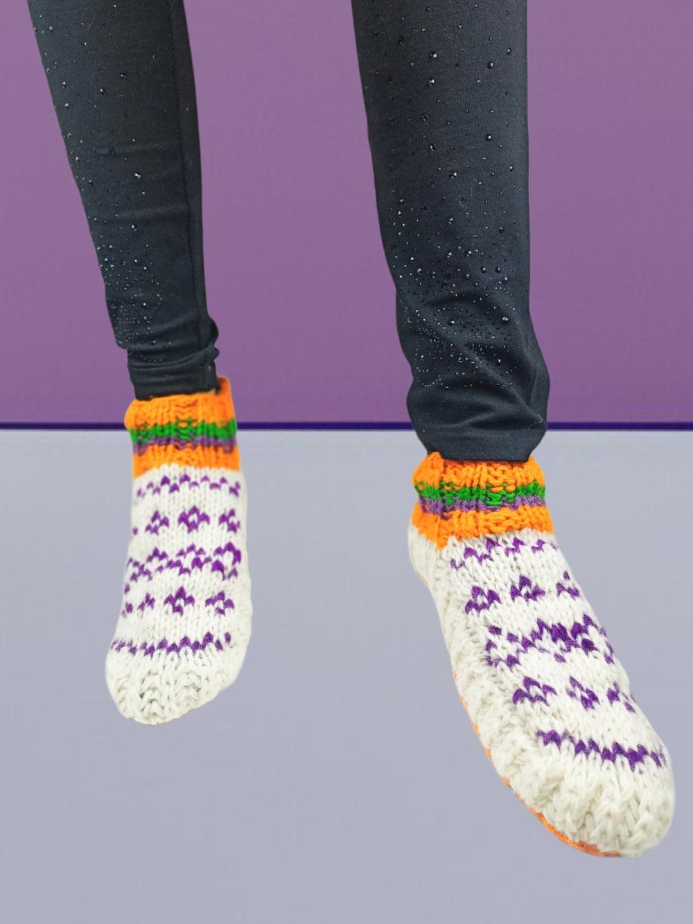 Hand Knitted Socks | Yak Wool Socks | Fleece Socks - ZANSKAR ARTS