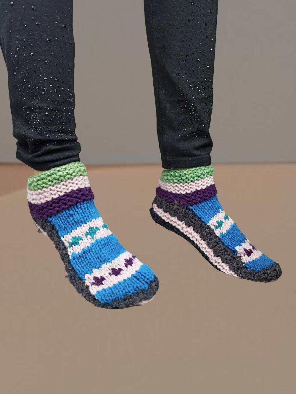 Hand Knitted Socks | Yak Wool Socks | Fleece Socks - ZANSKAR ARTS