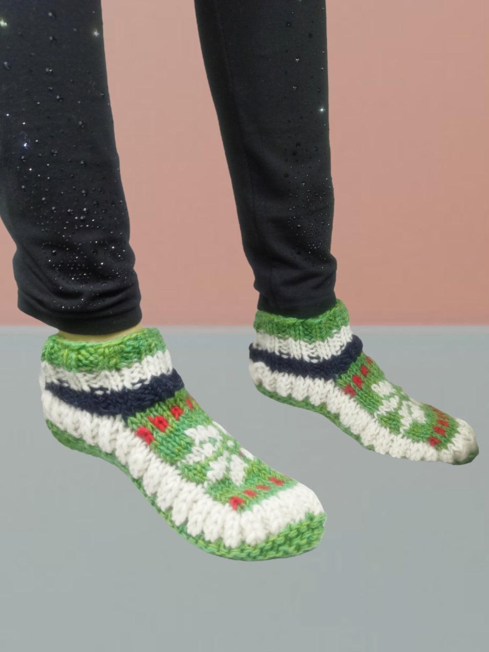 Hand Knitted Socks | Yak Wool Socks | Fleece Socks