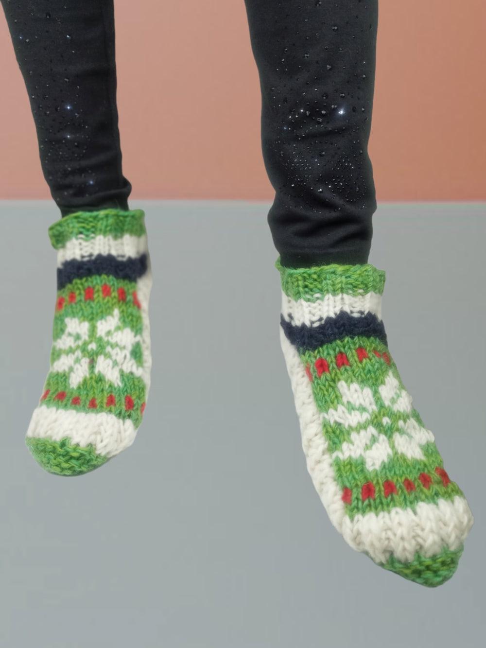 Hand Knitted Socks | Yak Wool Socks | Fleece Socks