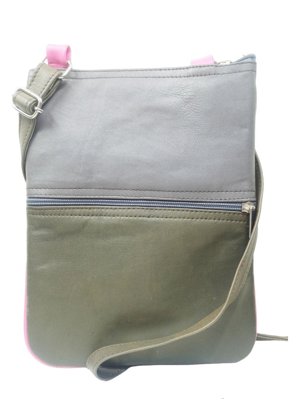Kashmiri Embroided Sling Bag | Plain 5 Zipper | Sling Bag For Girls