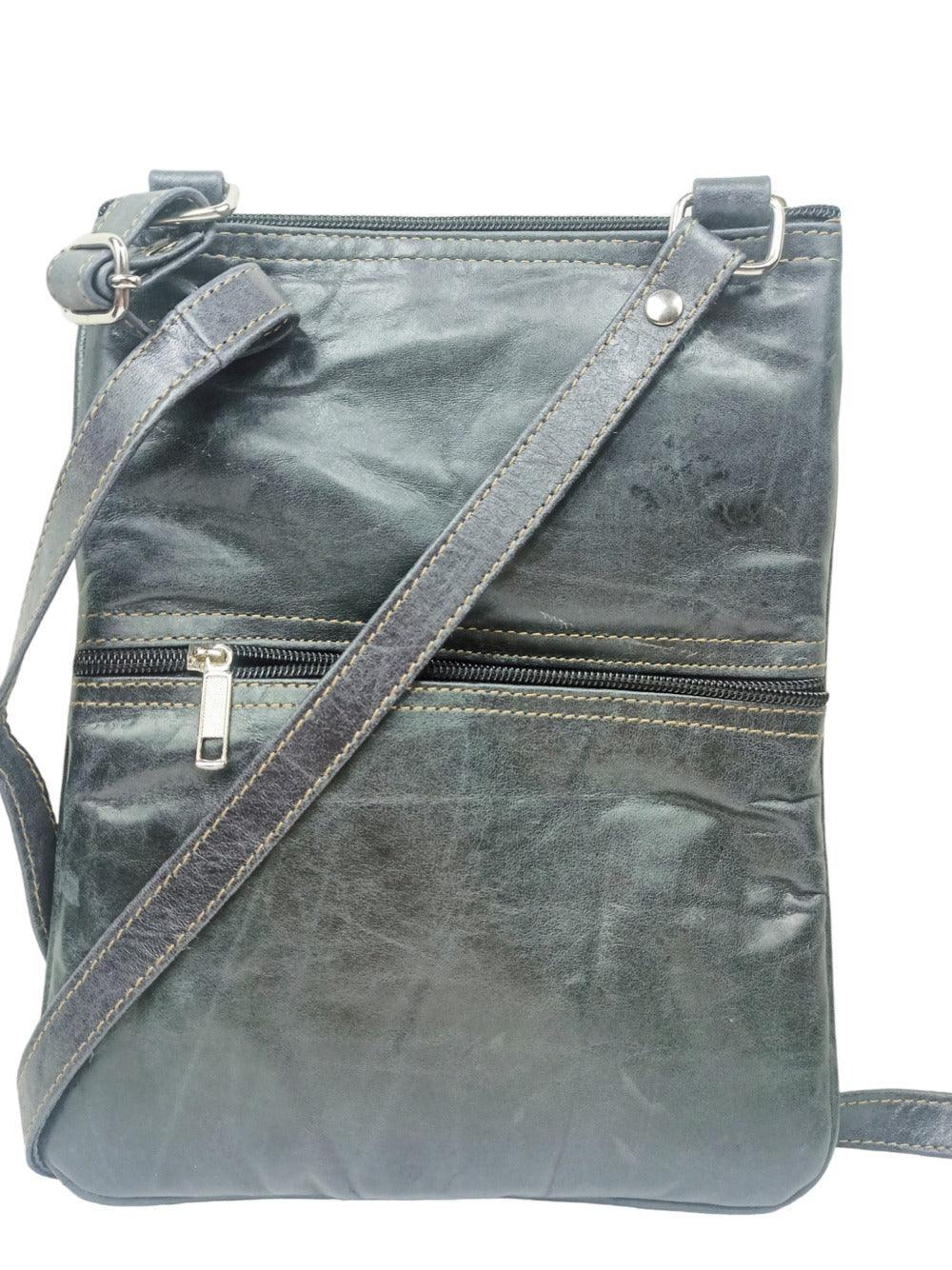 Kashmiri Embroided Sling Bag | Plain 5 Zipper | Sling Bag For Girls