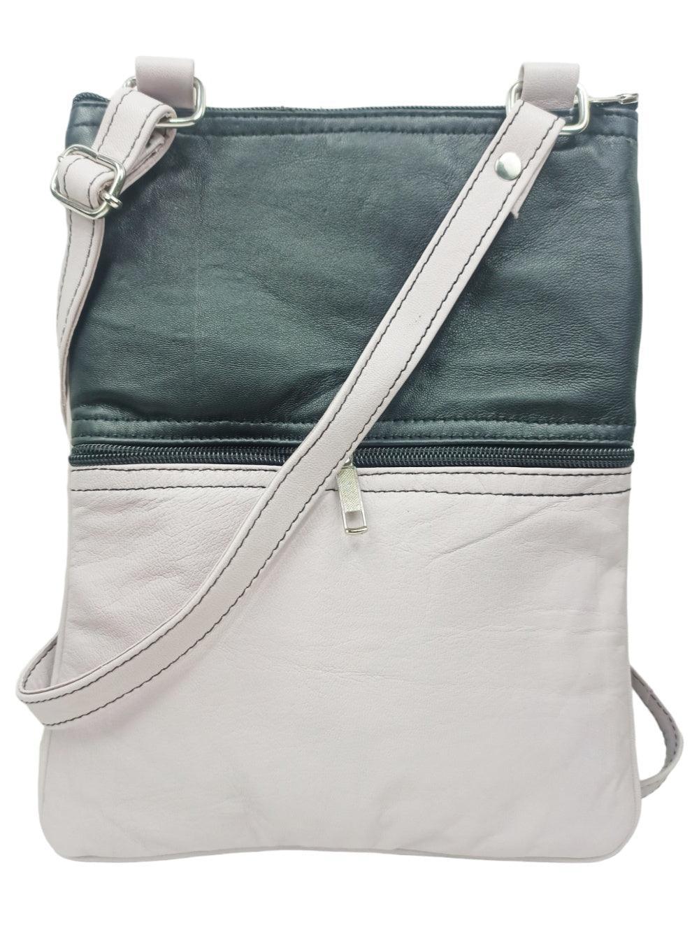 Plain Canvas Zip Crossbody Bag