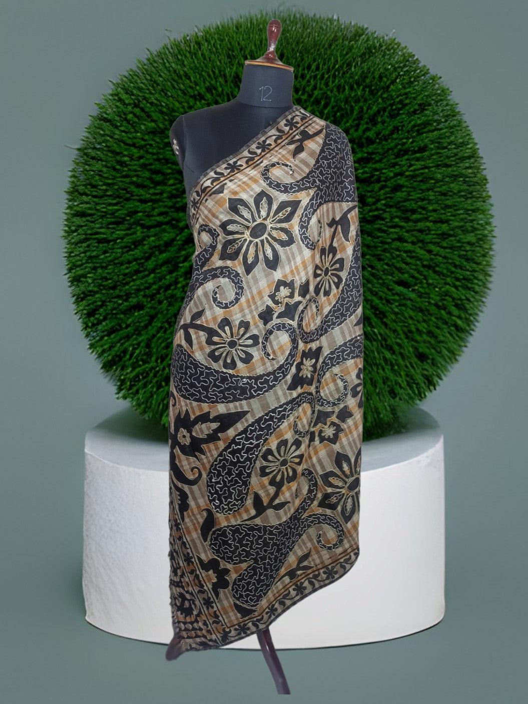 Jamawar wool Shawl | Handwoves | Multi-Colour - ZANSKAR ARTS