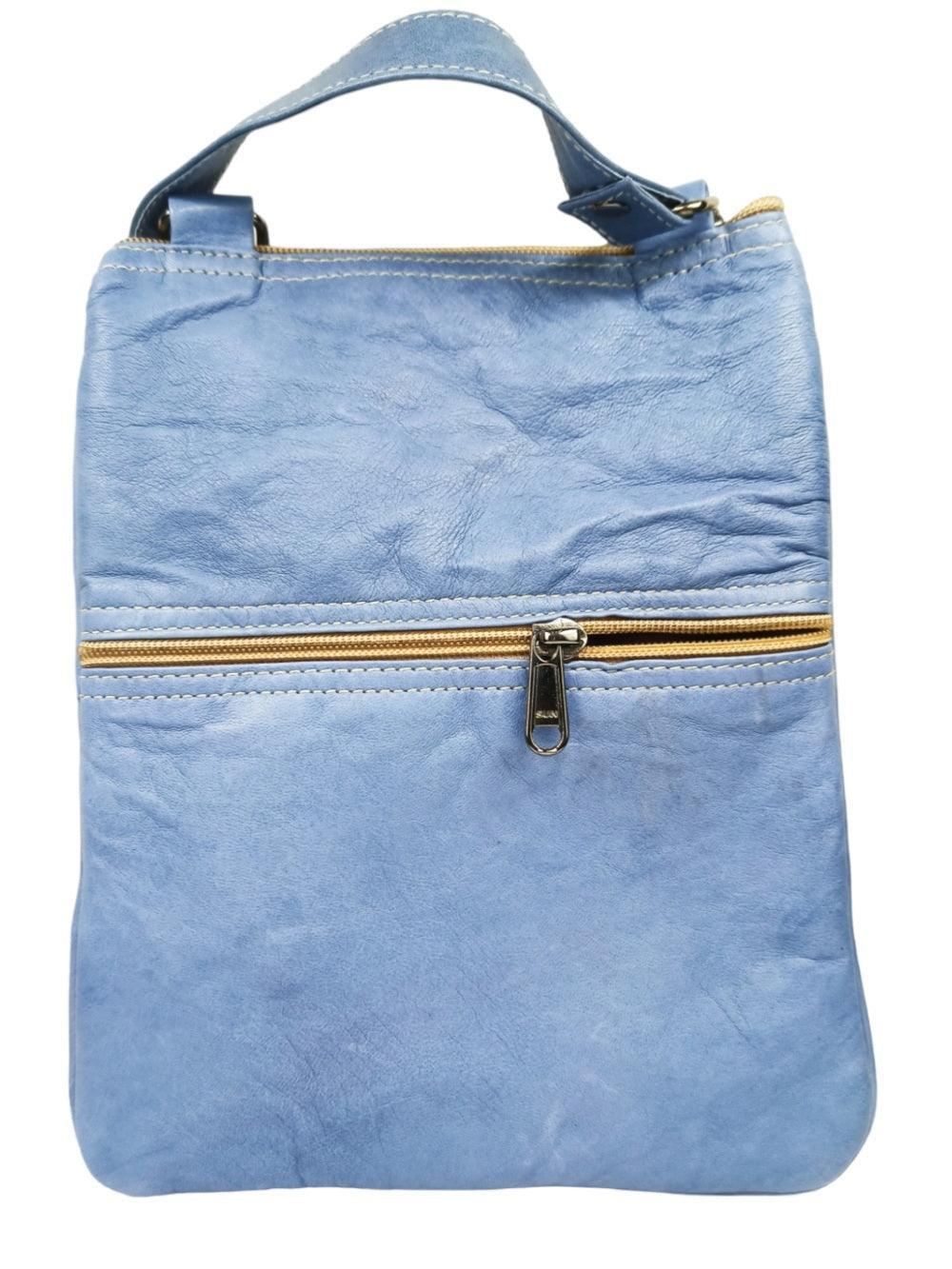 Plain Leather Sling Bag | Plain 5 Zipper | Sling Bag For Girls