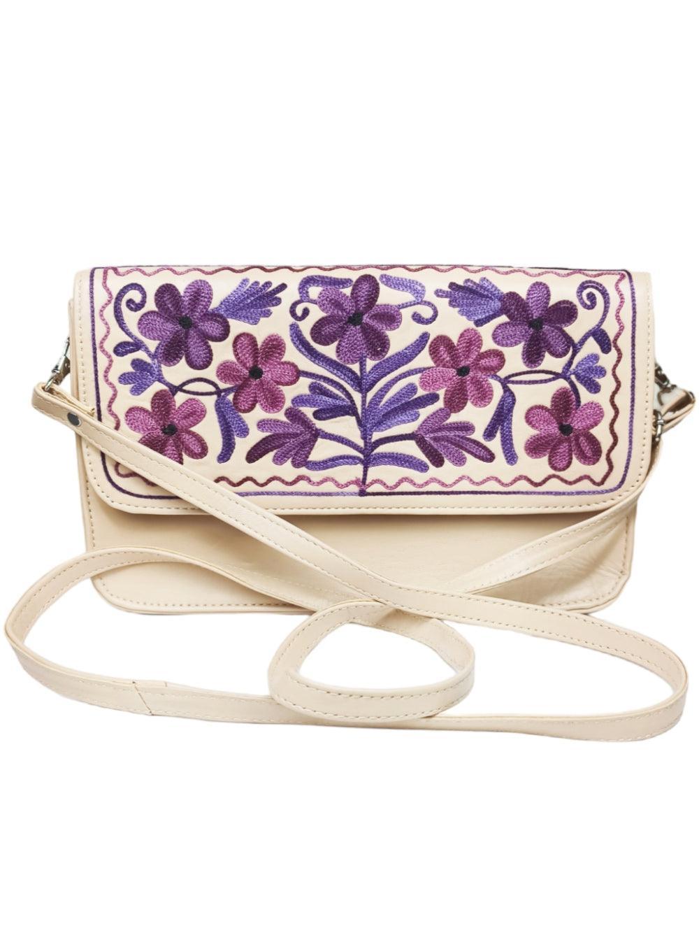 Leather Sling Bag | Aari Hand Clutch | 10"  Big Clutch Leather