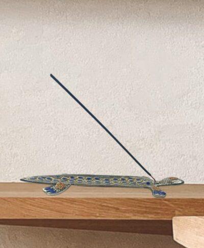 Agarbatti Holder | Incense Ash Catcher | Blue Colour - ZANSKAR ARTS