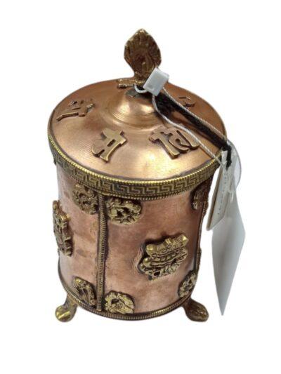 Brass Dry Fruit Box | Vintage Trinket Box | Antique Box - ZANSKAR ARTS