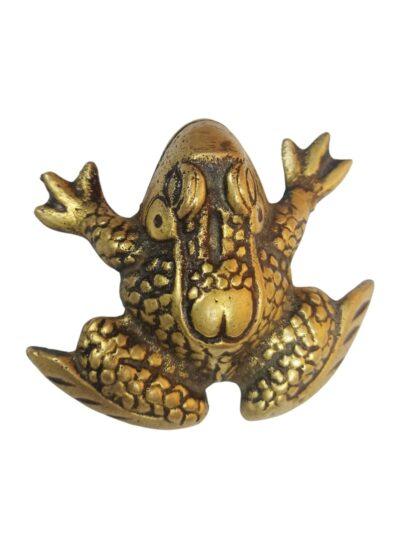 Brass Frog | Frog Decor | Antique Brass Frog - ZANSKAR ARTS