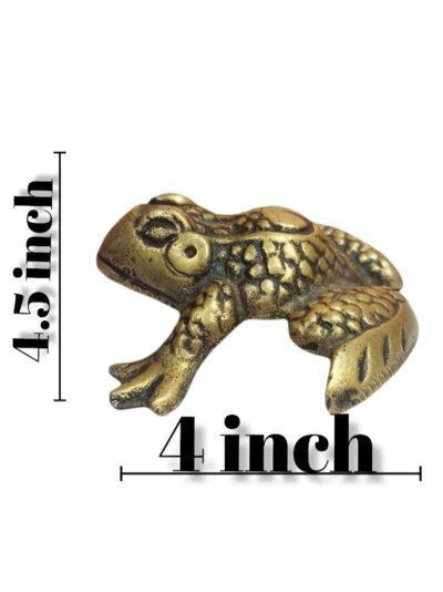 Brass Frog | Frog Decor | Antique Brass Frog - ZANSKAR ARTS