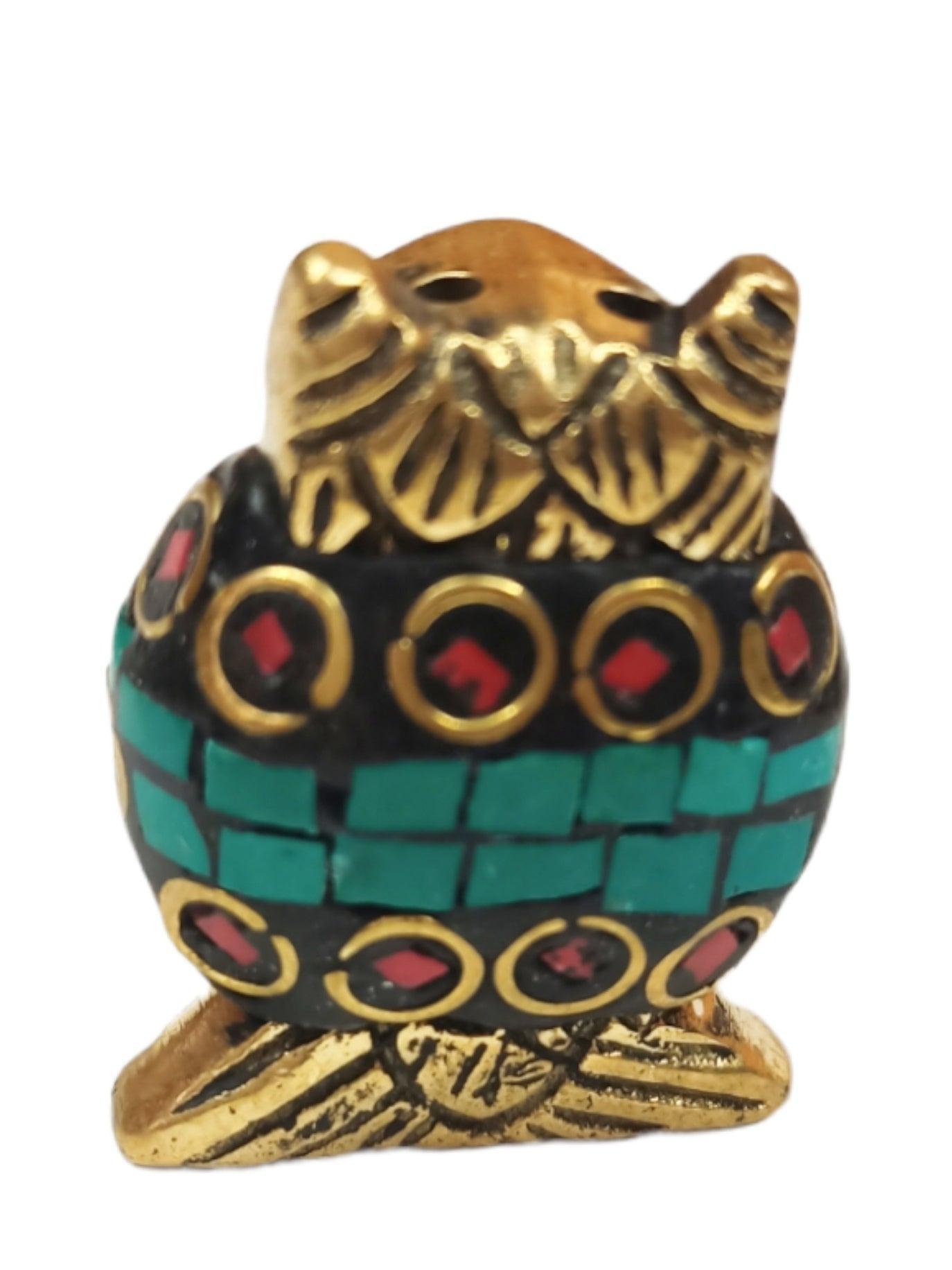 Brass Owl Incense holder | Incense Stick | Home Decor - ZANSKAR ARTS