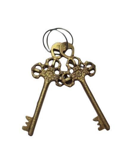 Brass Padlock With Keys | Lion Design Lock | Antique Lock - ZANSKAR ARTS
