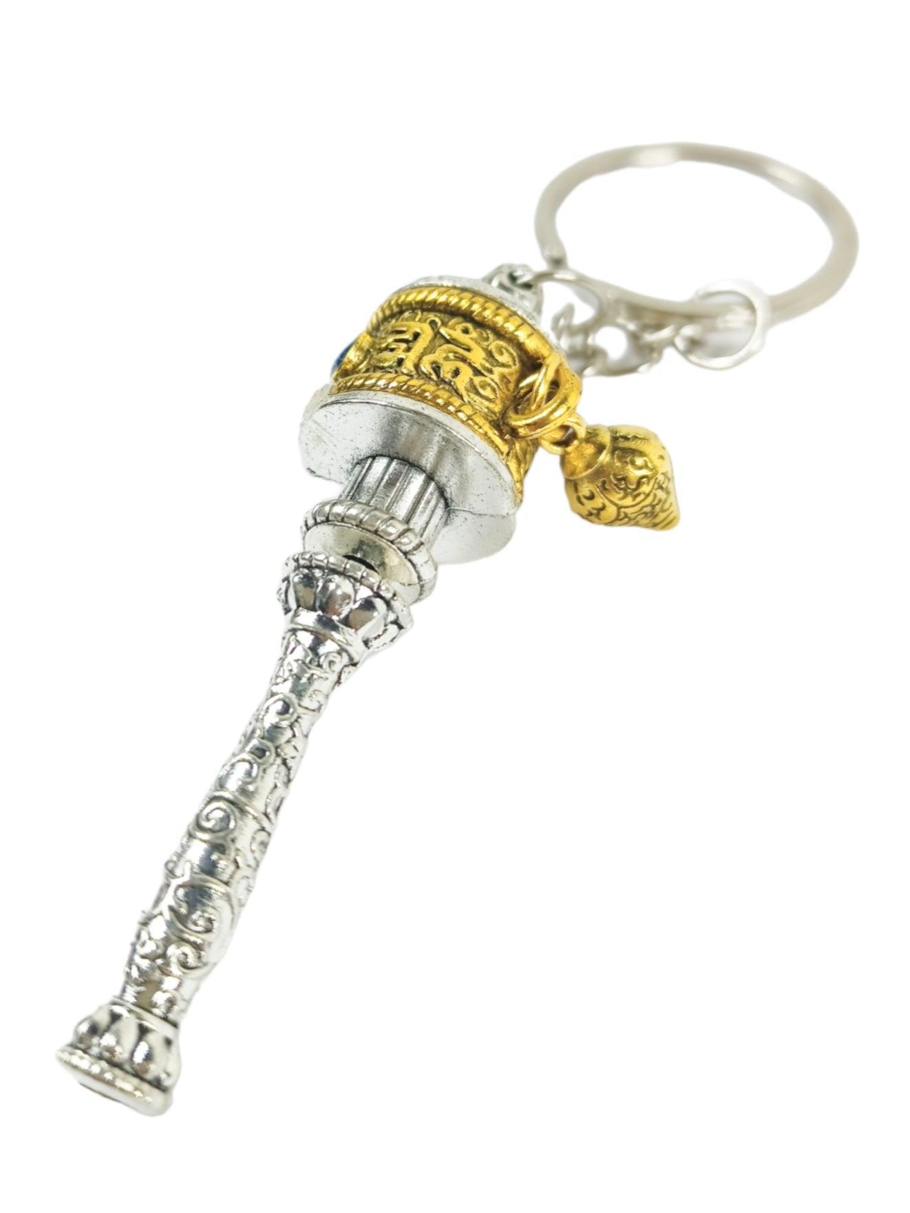 Buddhist Prayer Wheel Keychain | Julley keychain | Ladakh Souvenirs - ZANSKAR ARTS