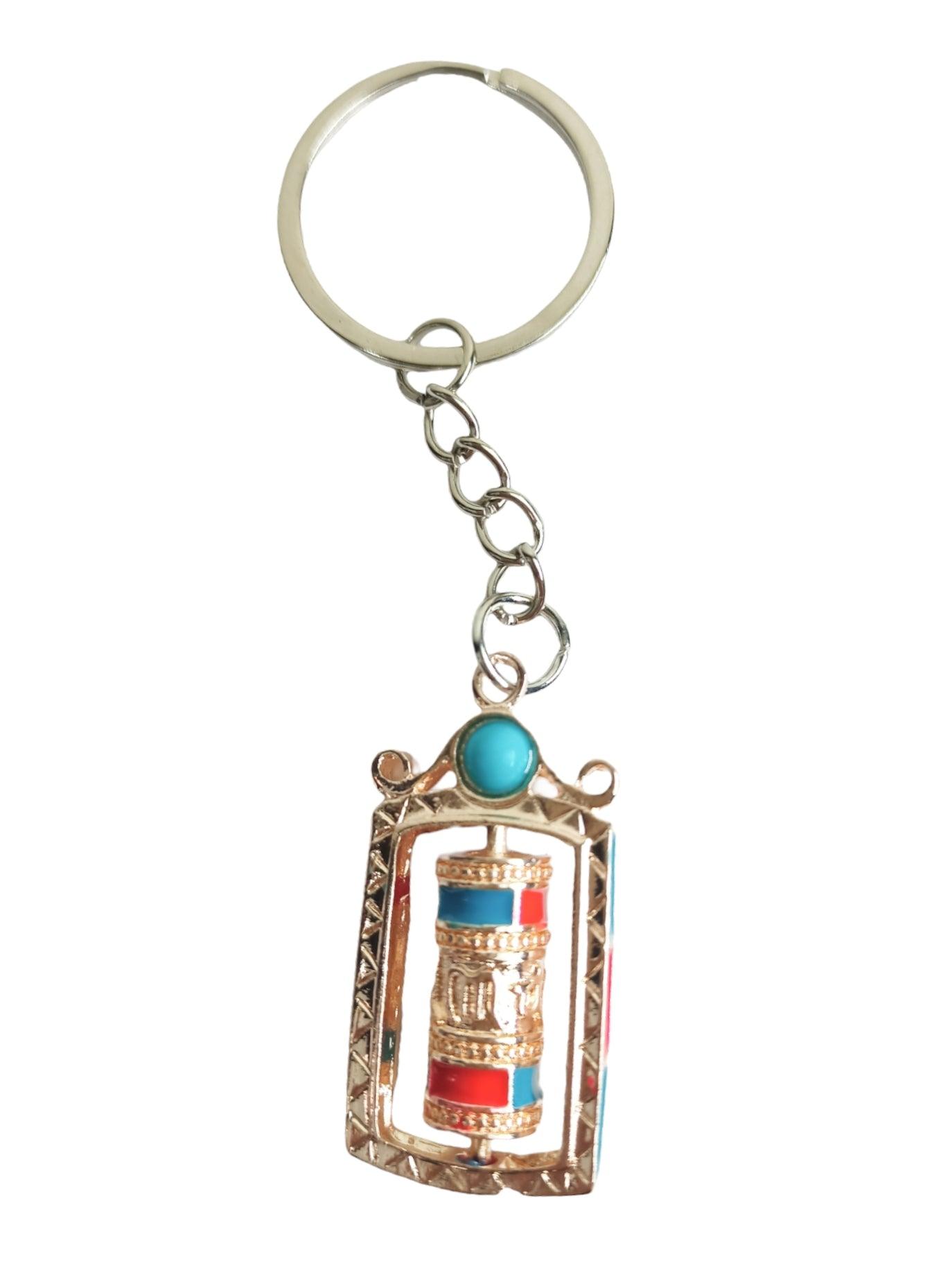Buddhist Prayer Wheel Keychain | Julley keychain | Ladakh Souvenirs - ZANSKAR ARTS