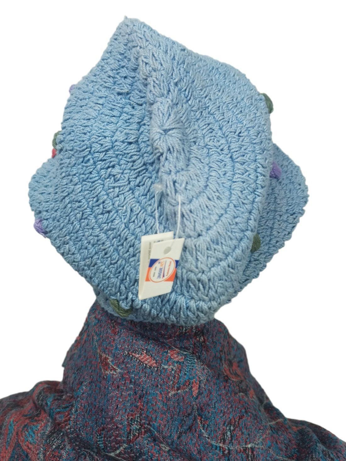 Dotted Handwoven Cap-Sliver Grey - ZANSKAR ARTS