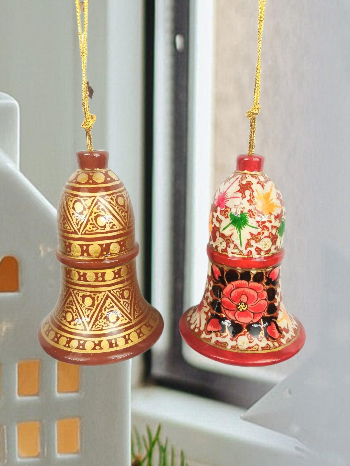 Hanging Bell | Paper Machie 2 Piece Bell | 3 Inch Bell