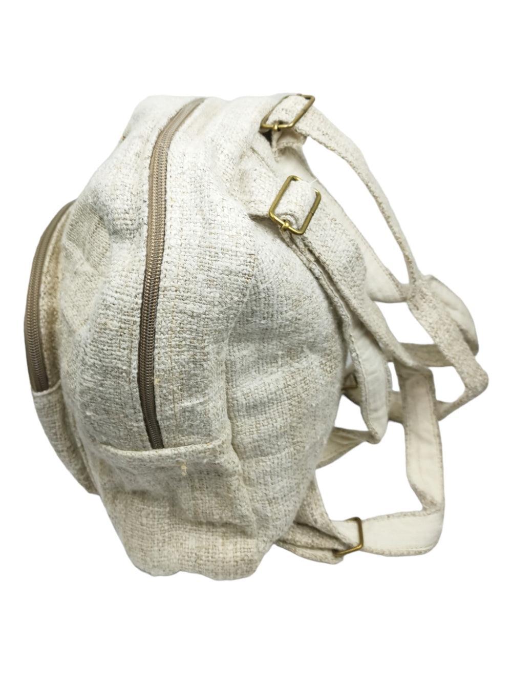 Hemp Bag | 2 In 1 Mini Backpack | Cross Body Bag - ZANSKAR ARTS