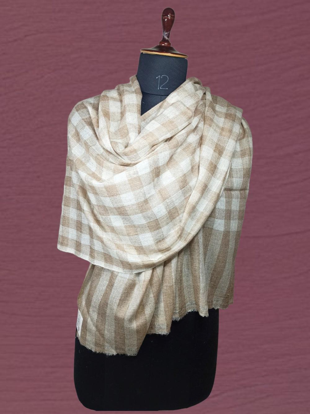 Ladies Fine Wool Stole | Neck Scarf | Reversible - ZANSKAR ARTS