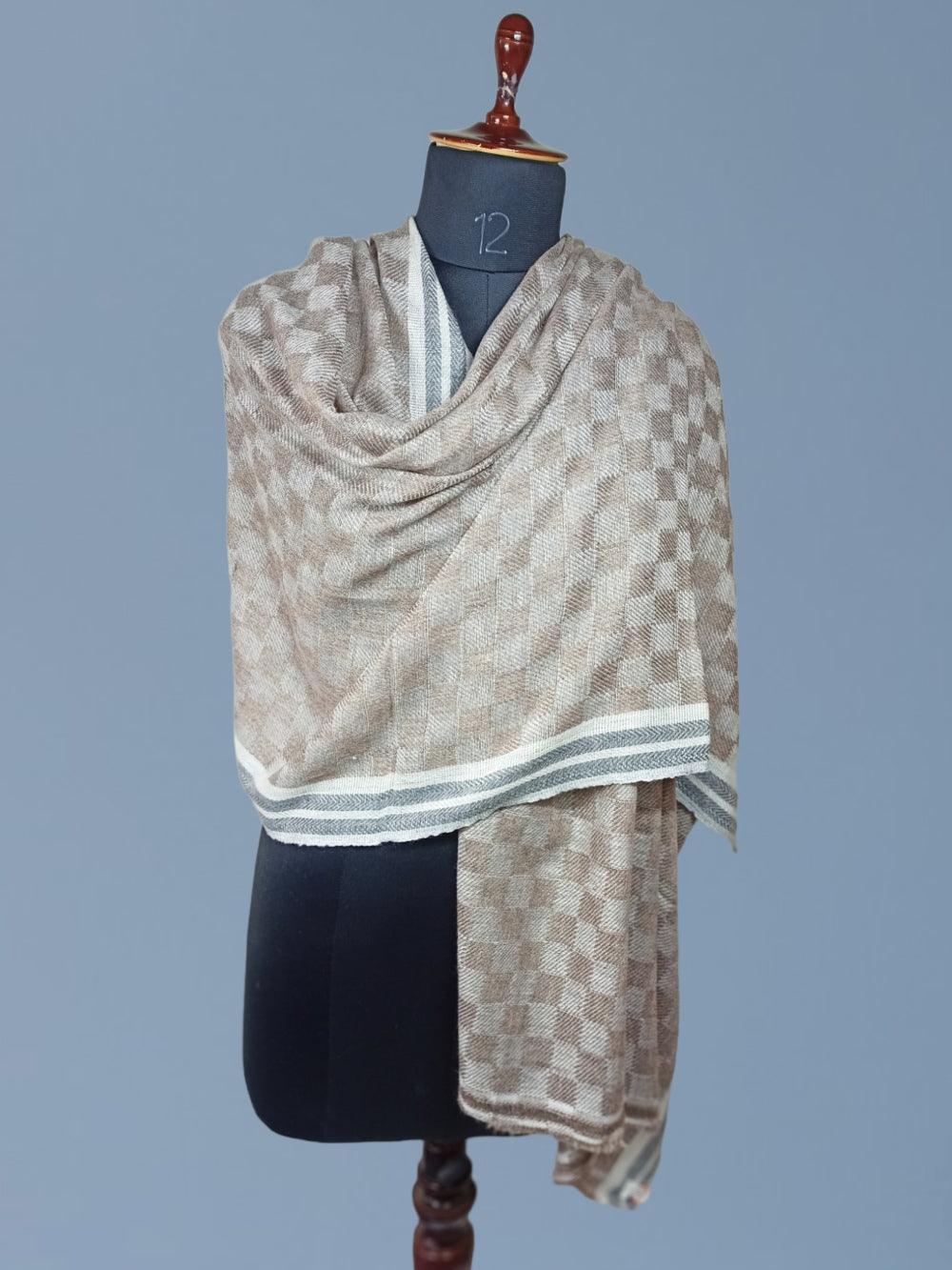 Ladies Semi Pashmina Stole | Reversible | Neck Scarf - ZANSKAR ARTS